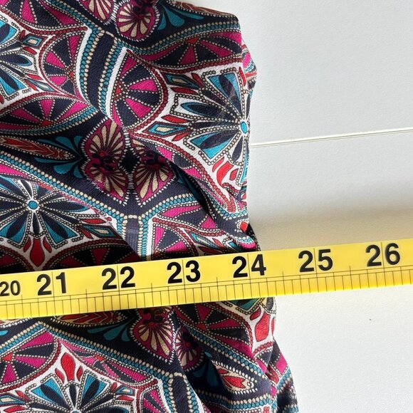 Sara Michelle Boho Geometric Peasant Blouse – Size L - Picture 11 of 11